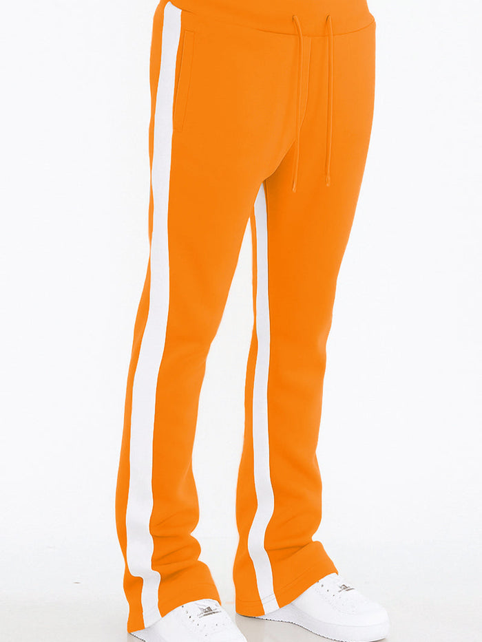 Dual Stripe Stacked Track Pants