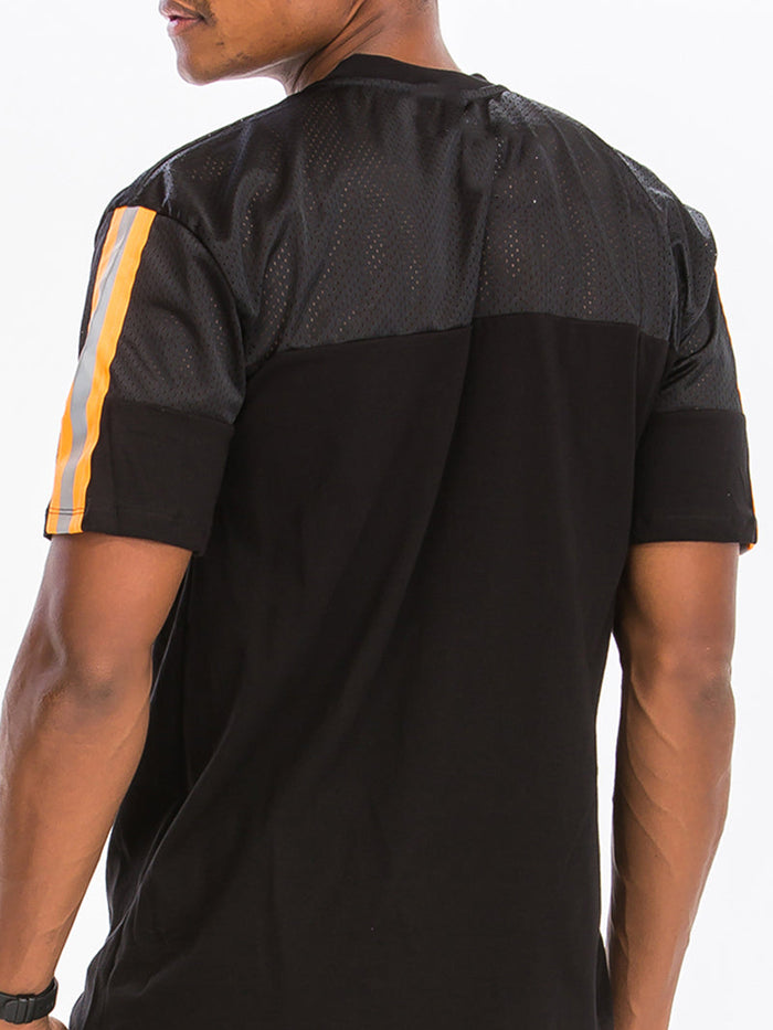 Quarter Mesh Cotton Tee