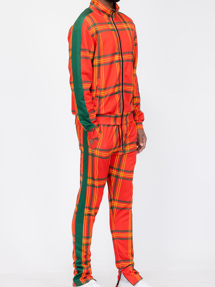 Plaid Out Track Set