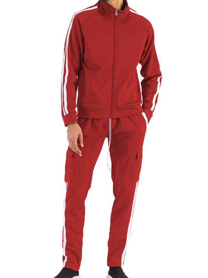 Two Stripe Cargo Pant Set-0