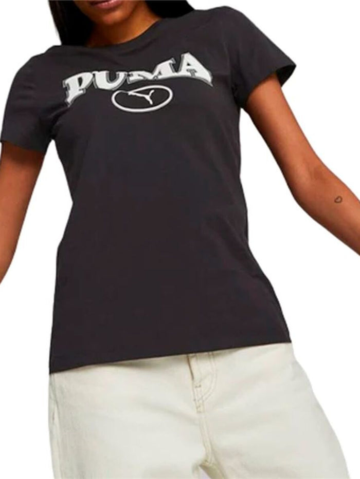 Women’s Short Sleeve T-Shirt Puma Squad Graphicc T Black