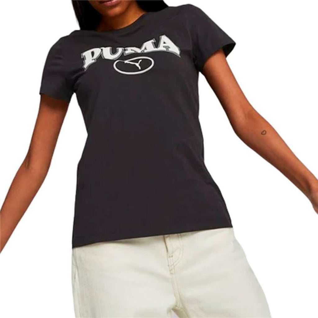 Women’s Short Sleeve T-Shirt Puma Squad Graphicc T Black