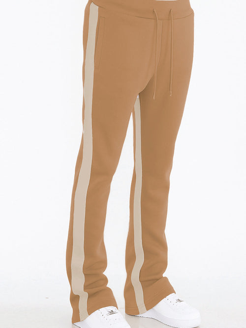 Dual Stripe Stacked Track Pants