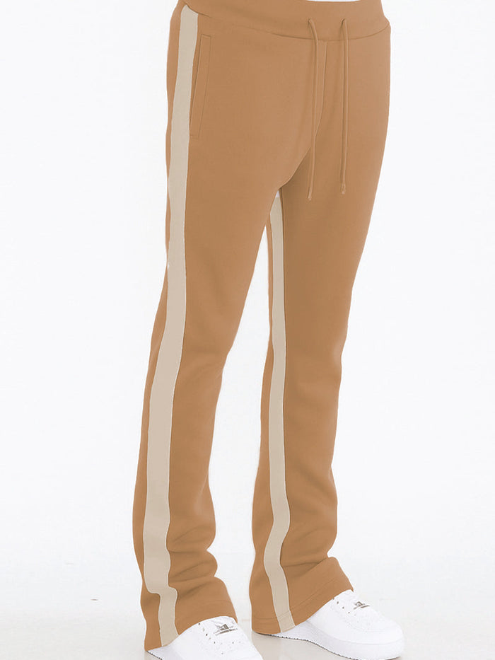 Dual Stripe Stacked Track Pants