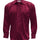 Burgundy Satin Regular Fit French Cuff Dress Shirt, Tie & Hanky Set