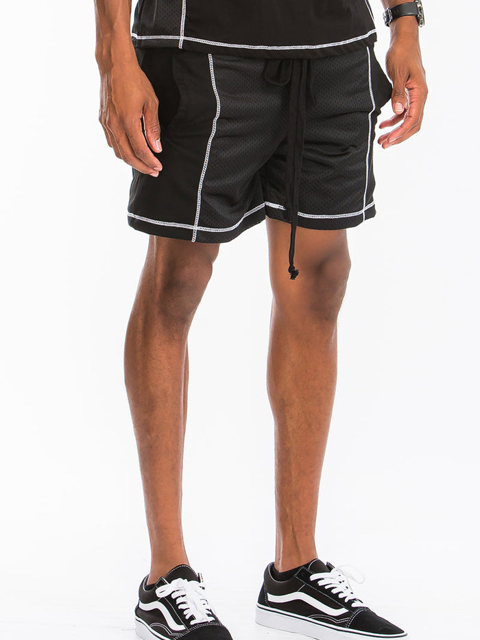 Alvin Mesh Contrast Short Set