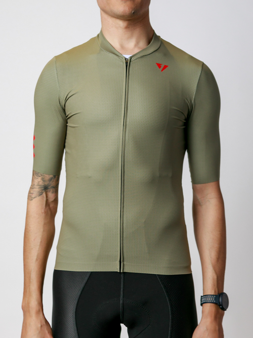 Men's ProSpec Rouleur HZ Jersey | Olive Green CF