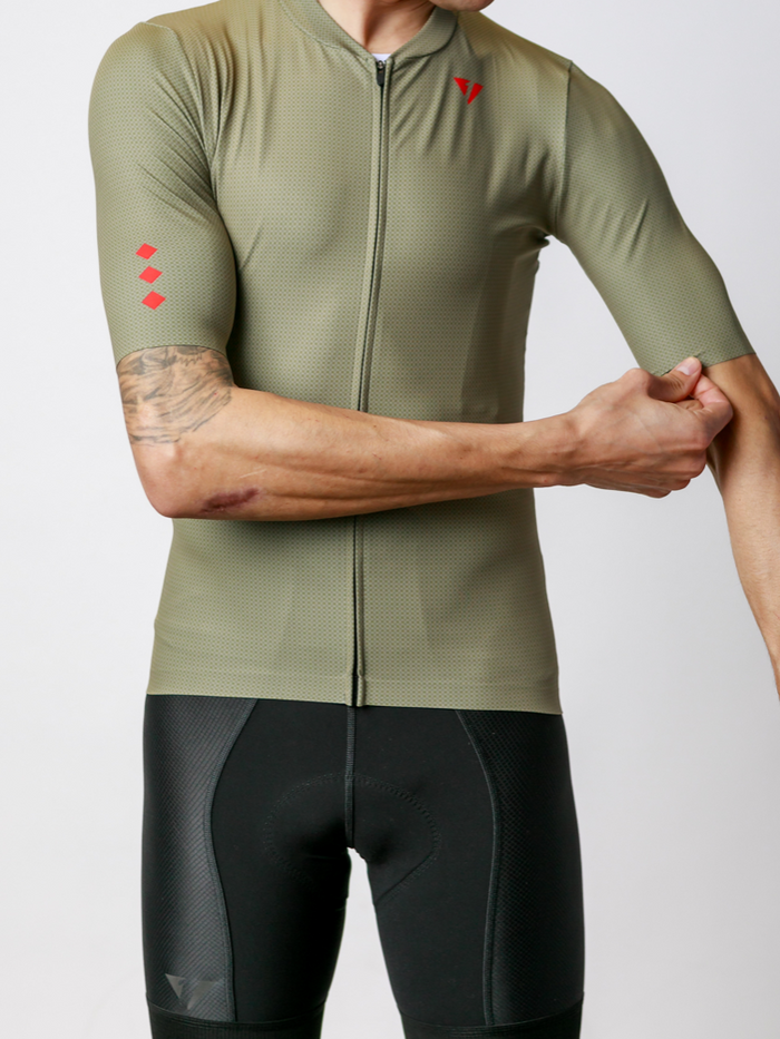 Men's ProSpec Rouleur HZ Jersey | Olive Green CF