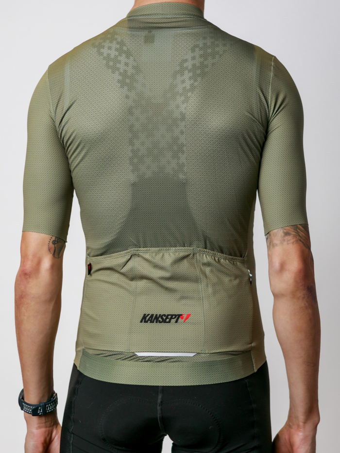 Men's ProSpec Rouleur HZ Jersey | Olive Green CF