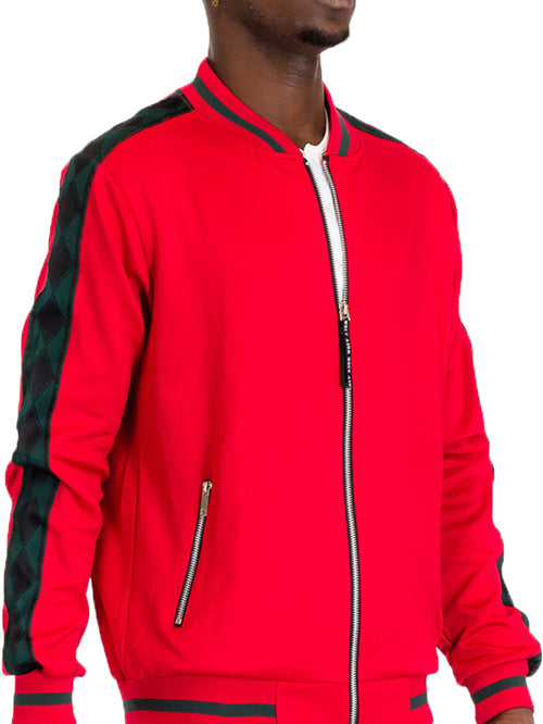 Diamond Tape Track Jacket