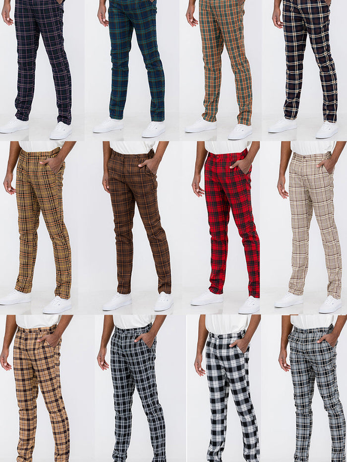 Plaid Trouser Pants
