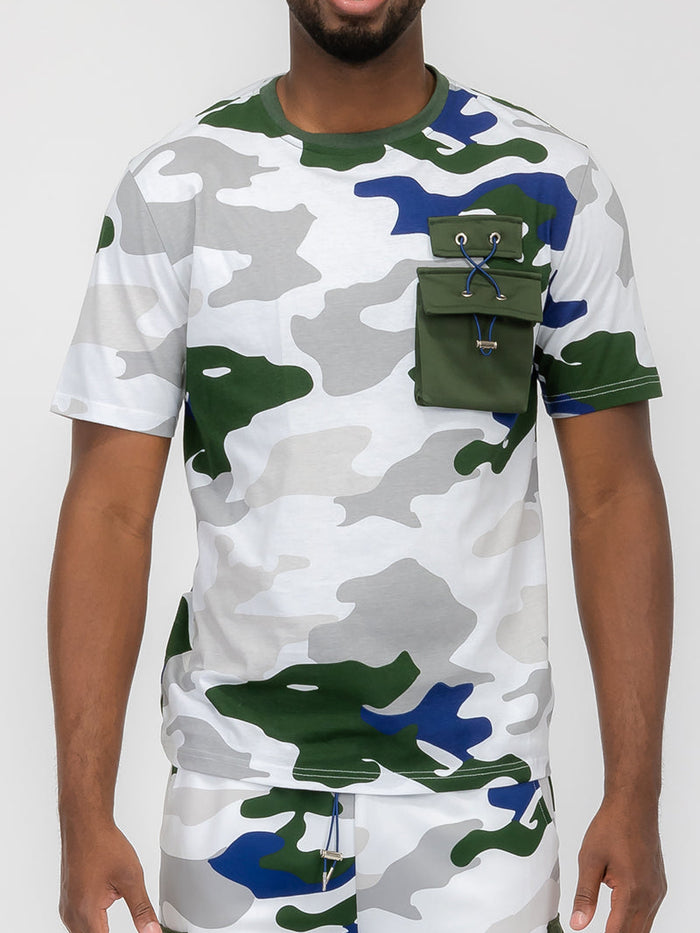 Full Camo Toggle Tshirt
