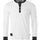 ZIMEGO Men's Long Sleeve Contrast Button Placket Neck Cuffs Casual Henley Shirts