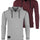 Vintage Thermal Long Sleeve Lightweight Fashion Hooded Henley