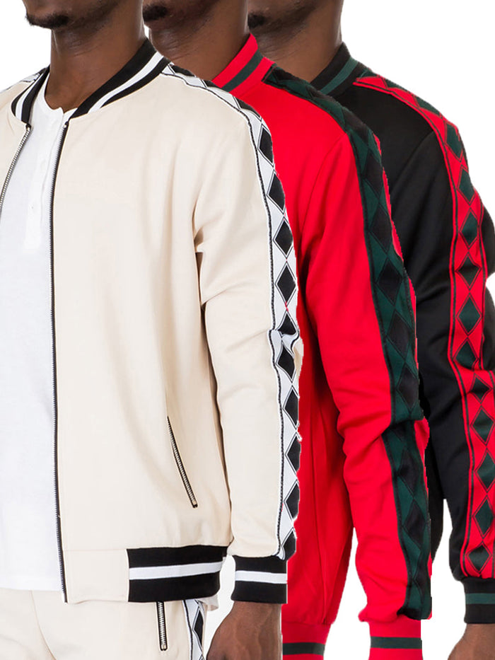 Diamond Tape Track Jacket