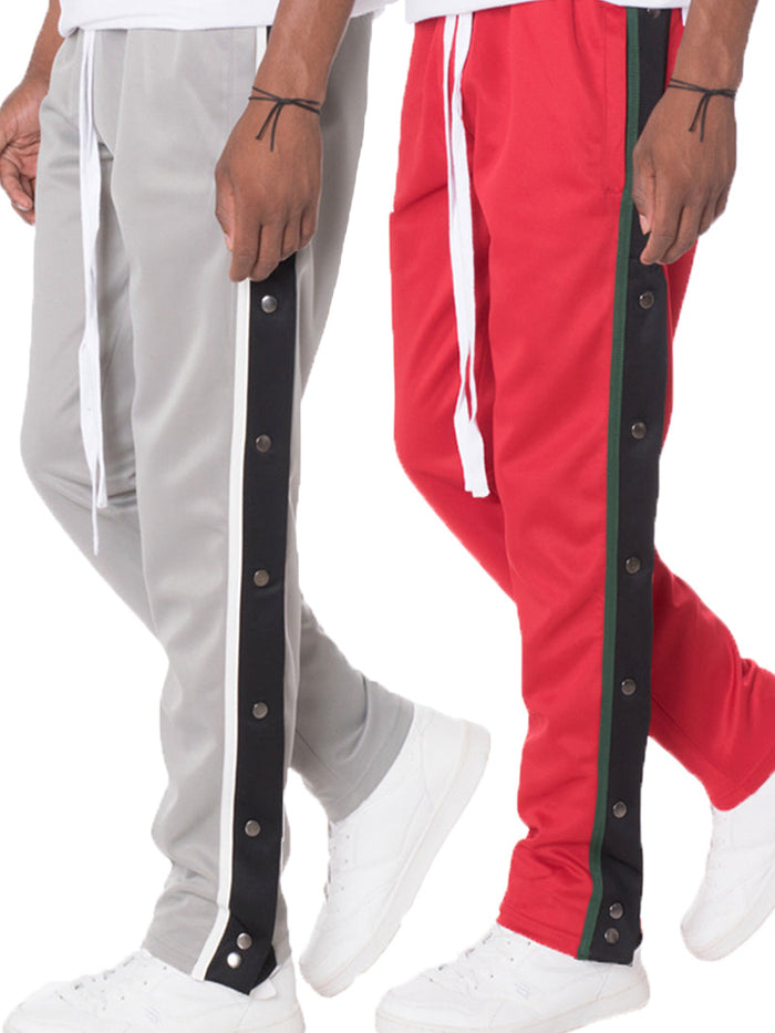 Snap Button Track Pants
