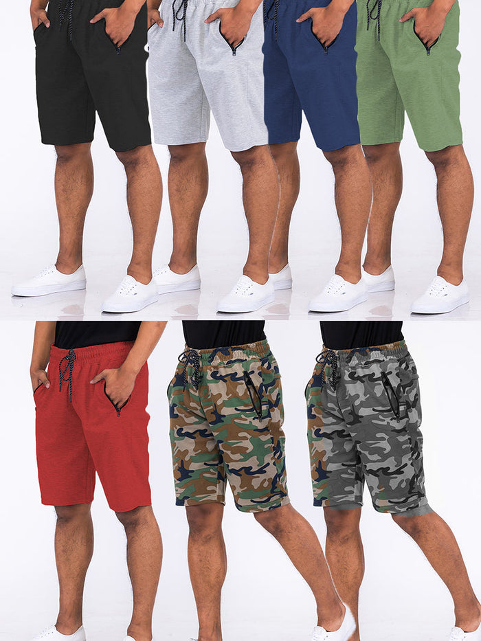 Heathered Cotton Shorts