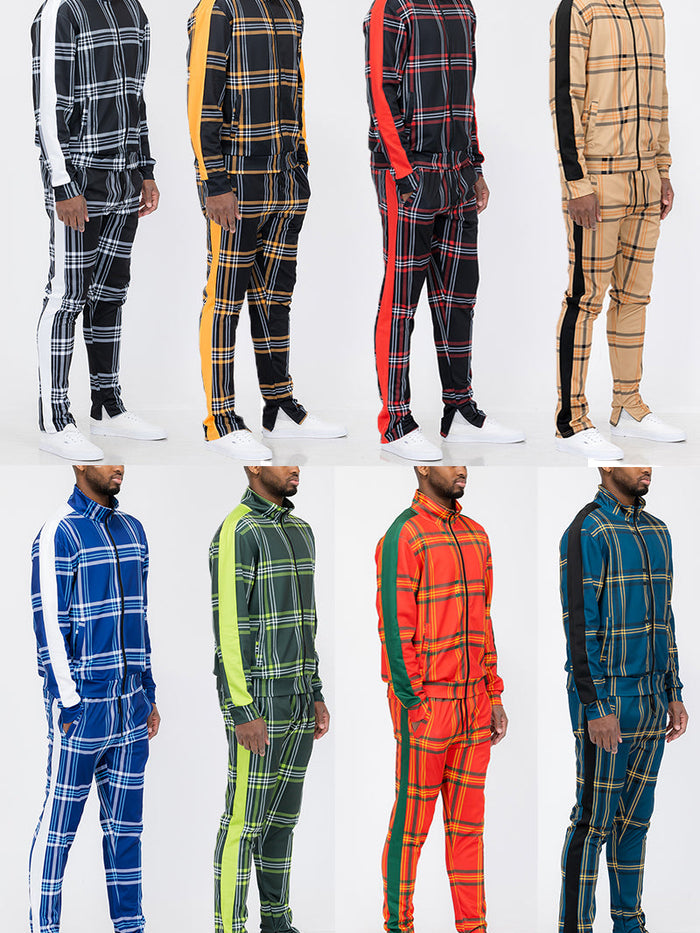 Plaid Out Track Set
