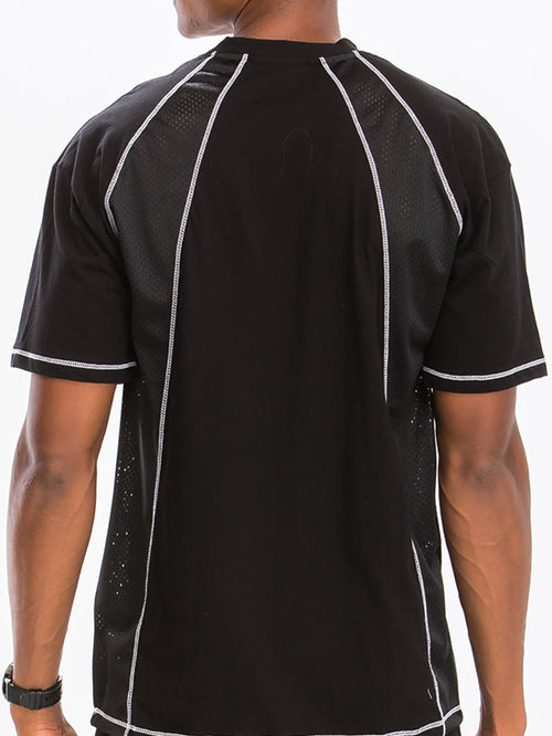 Alvin Mesh Contrast Short Set