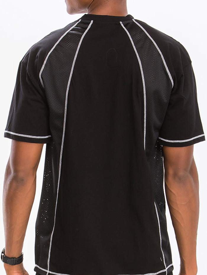 Alvin Mesh Contrast Short Set