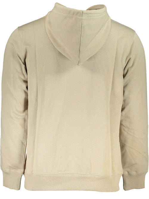 CALVIN KLEIN MEN'S BEIGE ZIPLESS SWEATSHIRT