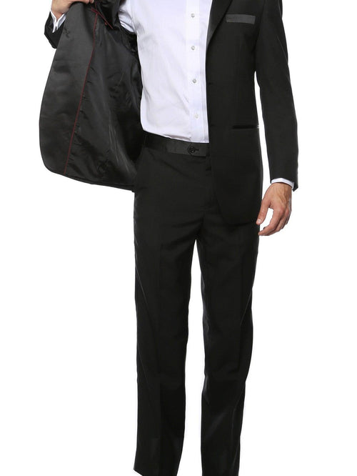 Paul Lorenzo MMTUX Black Regular Fit 2pc Tuxedo