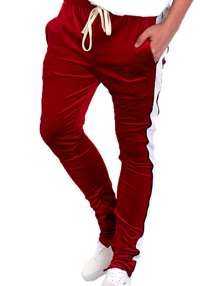 Velour Pipe Track Pants