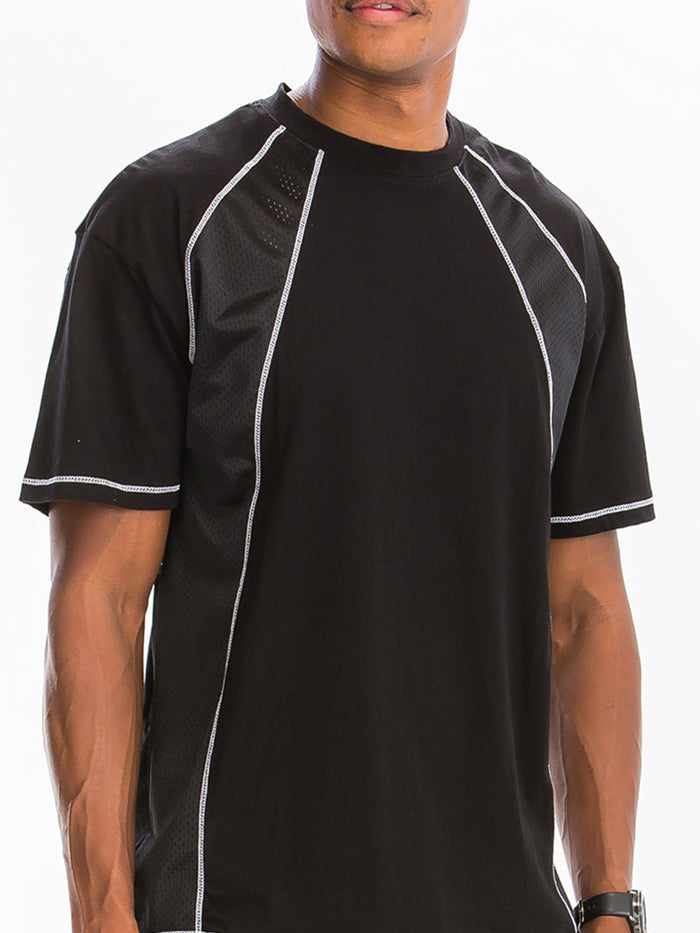 Alvin Mesh Contrast Short Set